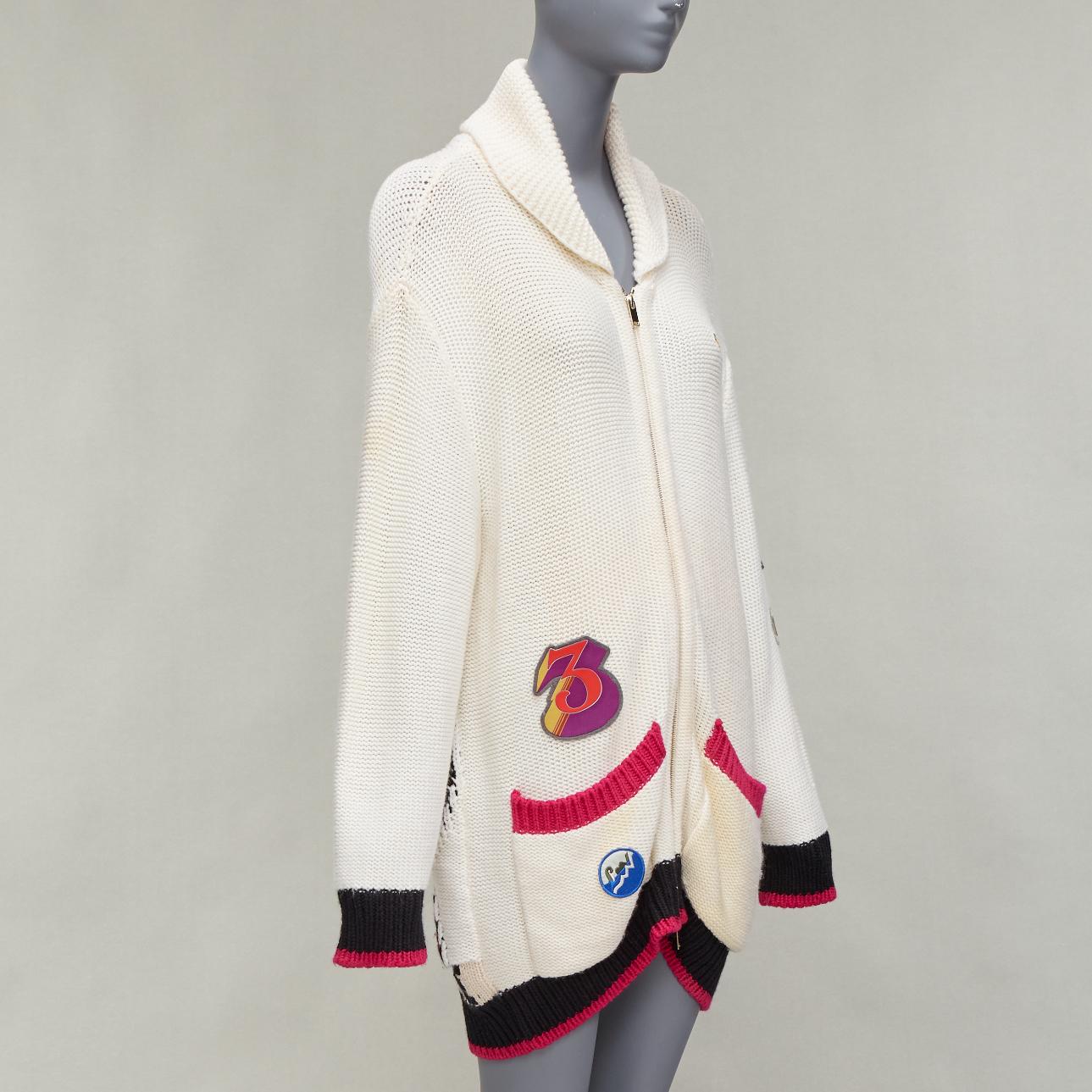 Women's RED VALENTINO powder blue lambskin leather ruffle panel hoodie jacket IT40 S For Sale