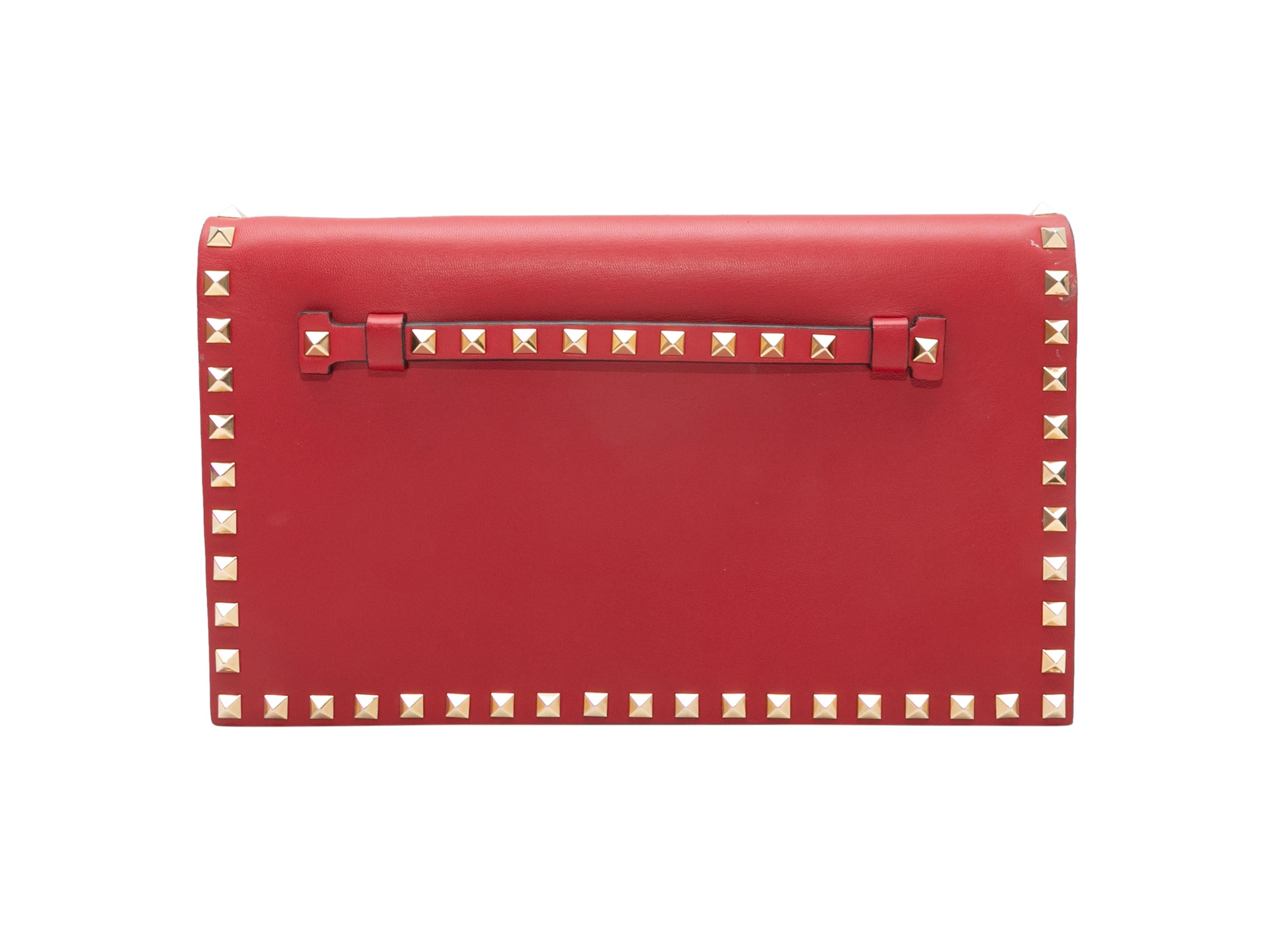 Red Valentino Rockstud Clutch For Sale 2