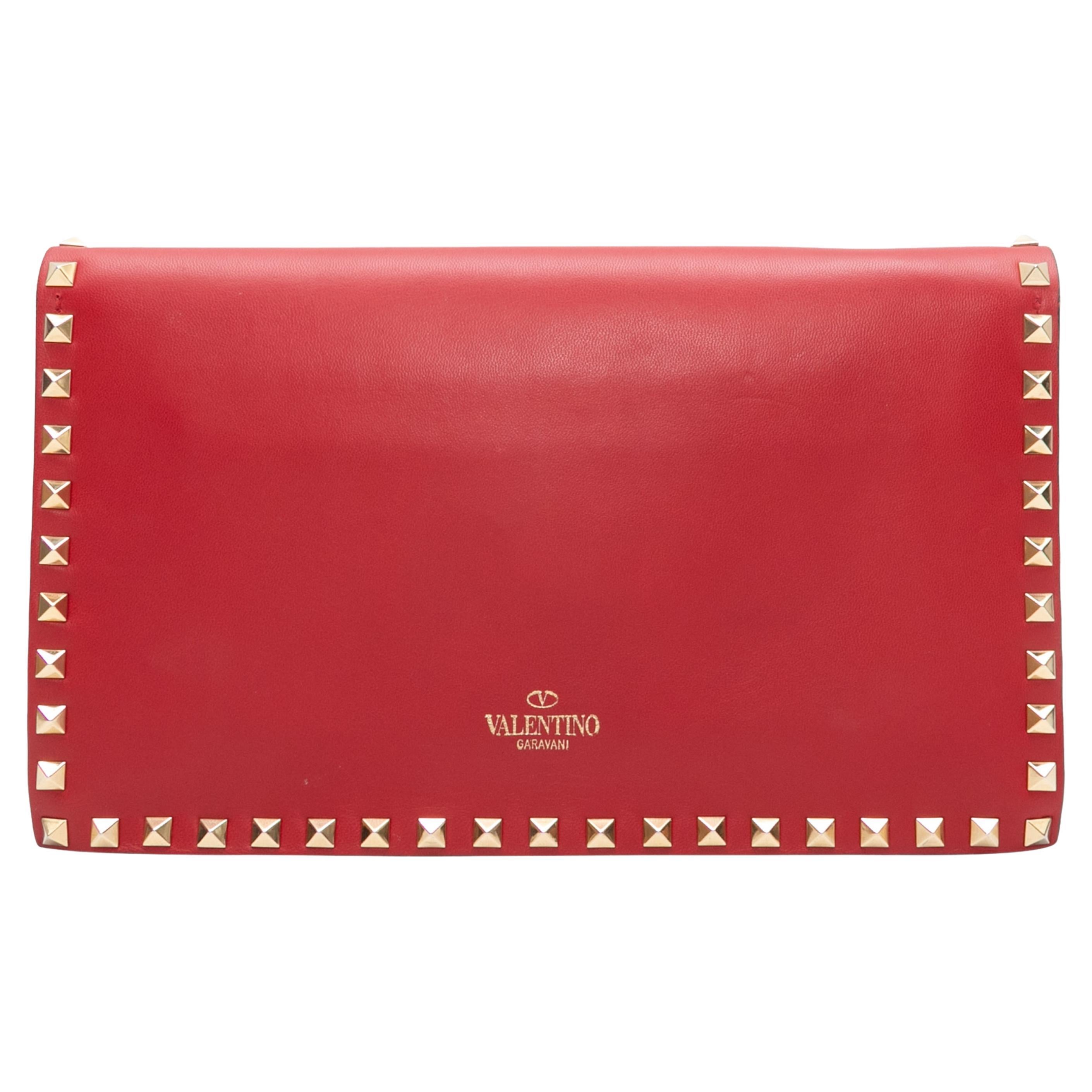 Red Valentino Rockstud Clutch For Sale