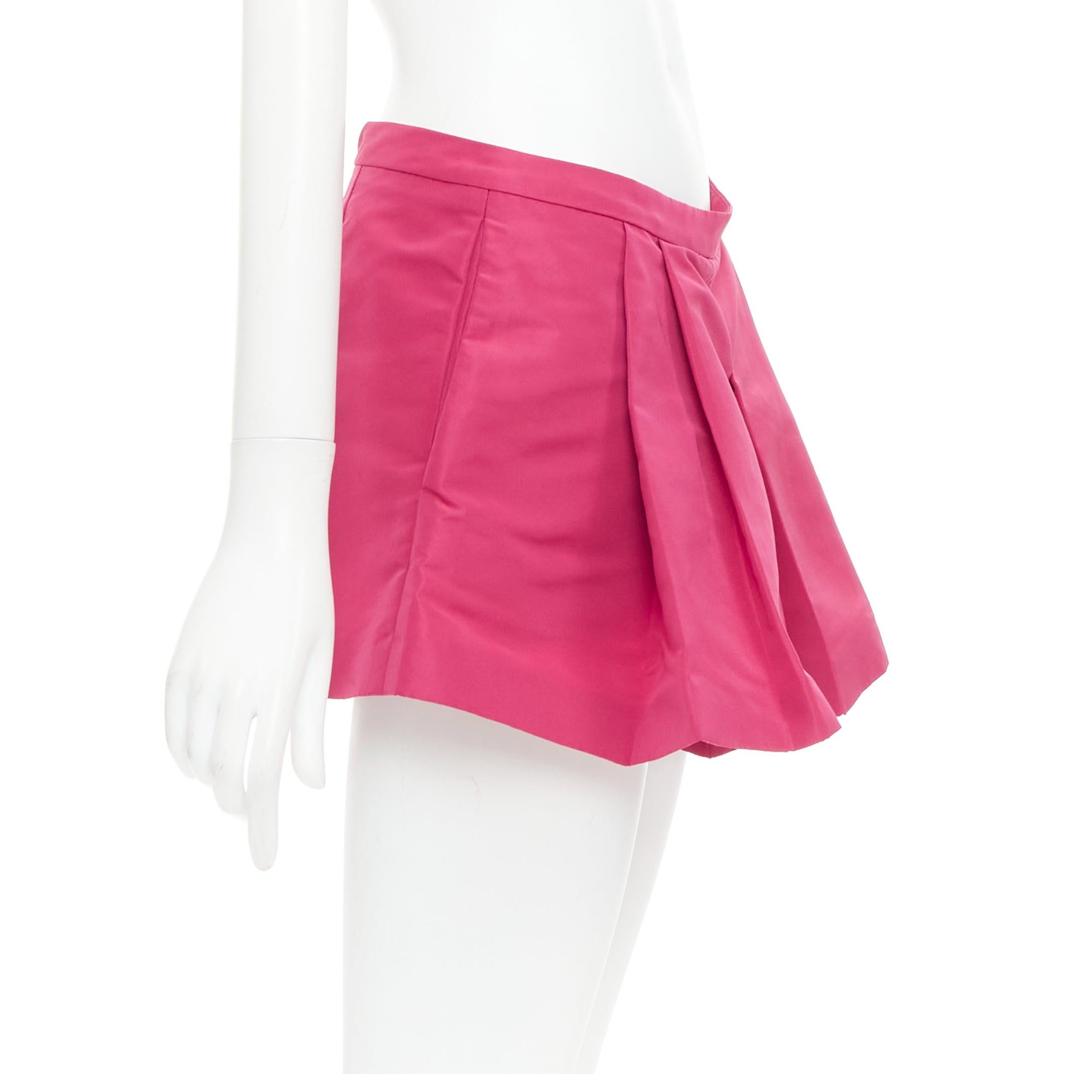 Women's RED VALENTINO rose pink high waisted pleated mini skort skirt IT38 XS For Sale