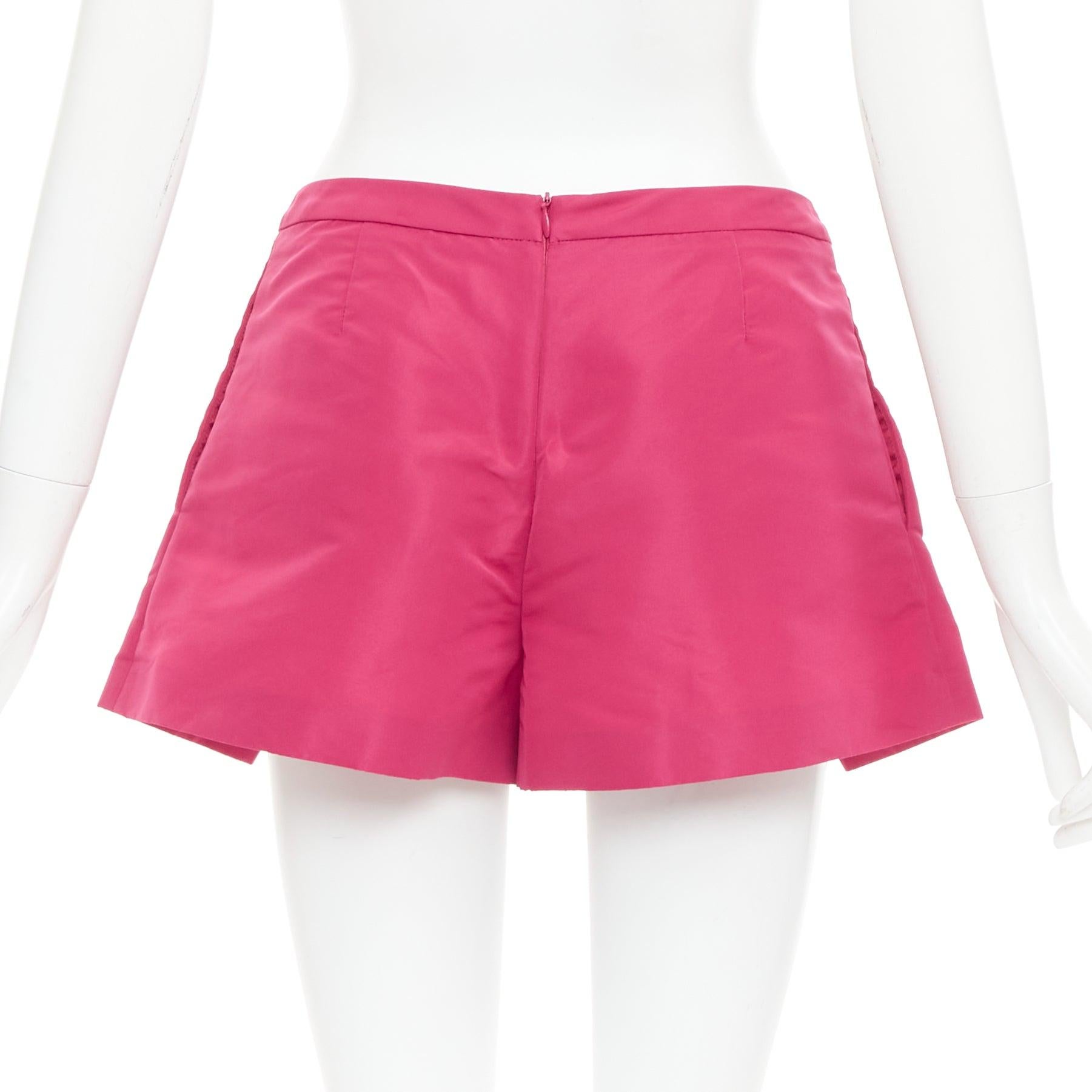 RED VALENTINO rose pink high waisted pleated mini skort skirt IT38 XS For Sale 1