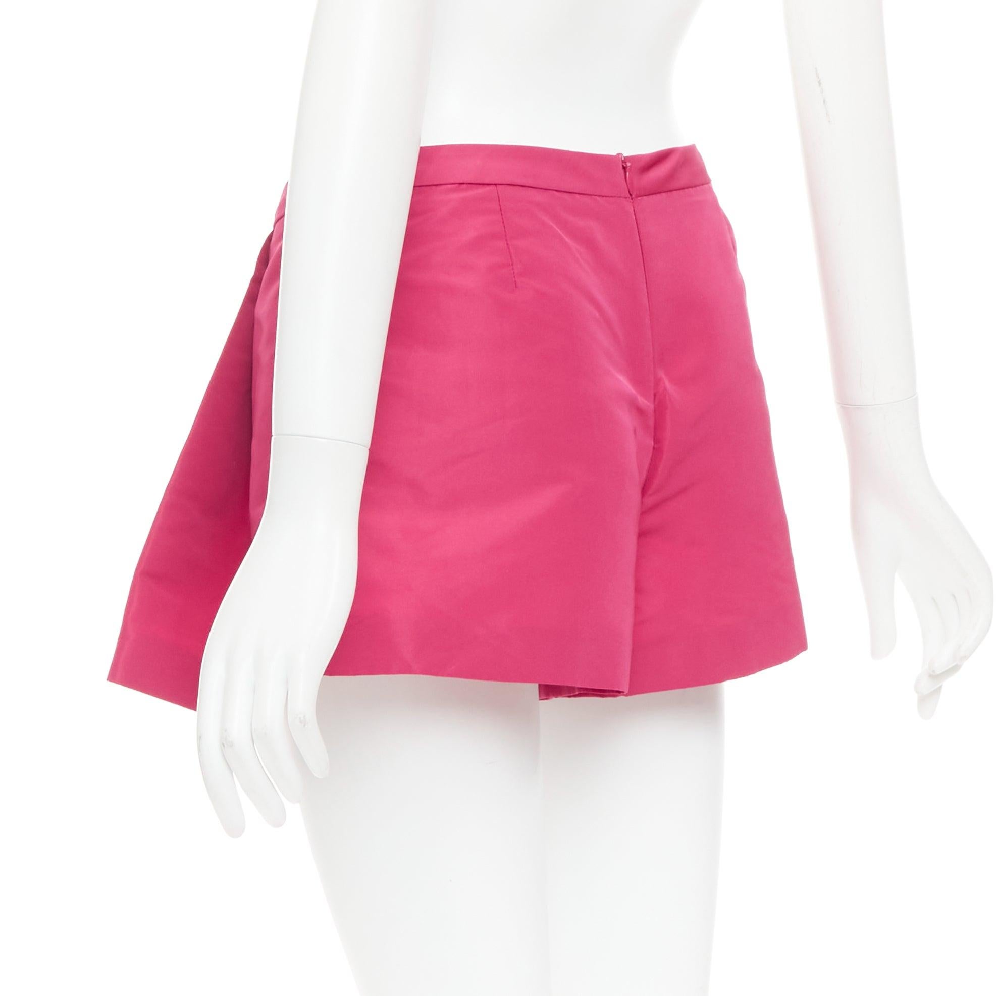 RED VALENTINO rose pink high waisted pleated mini skort skirt IT38 XS For Sale 2