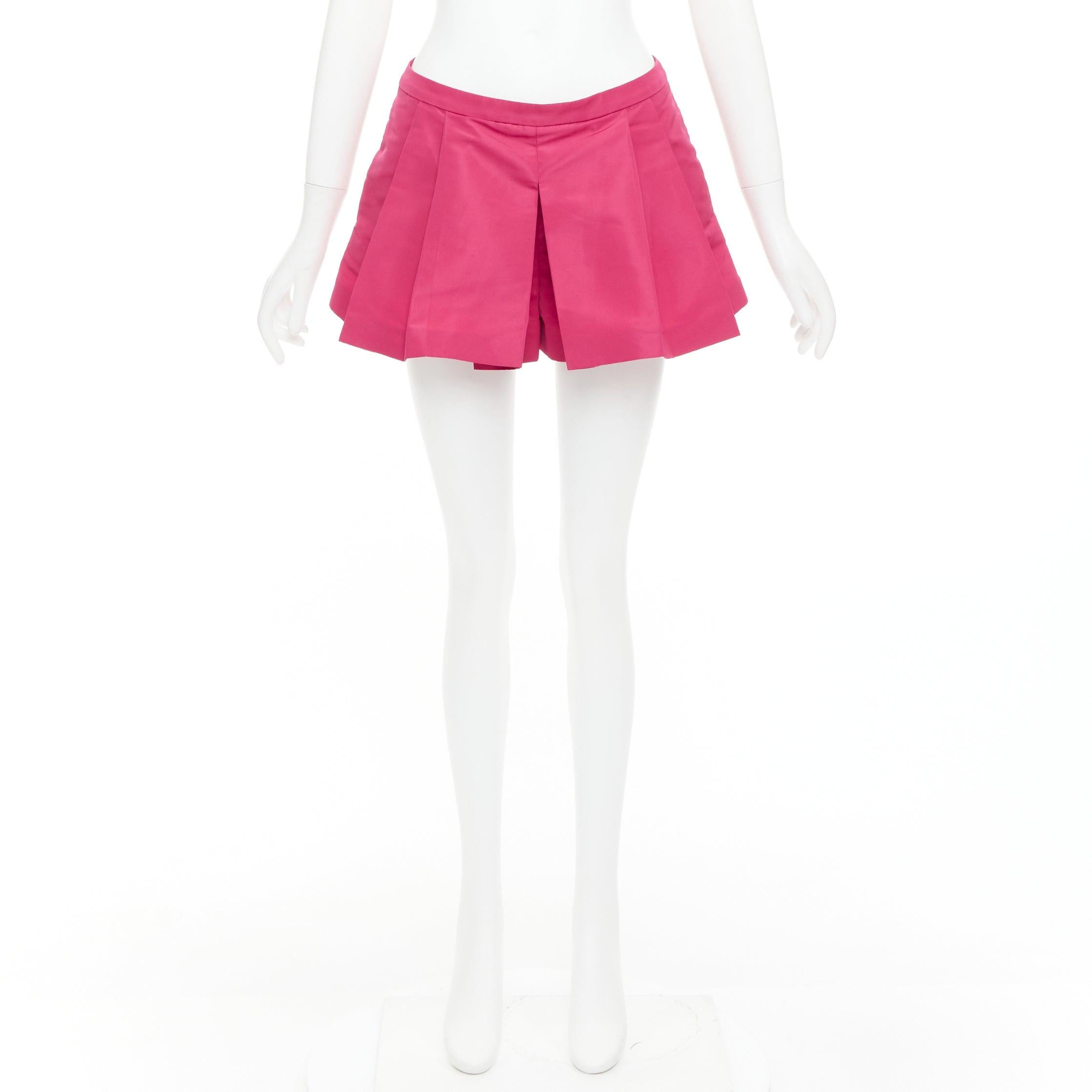 RED VALENTINO rose pink high waisted pleated mini skort skirt IT38 XS For Sale 5