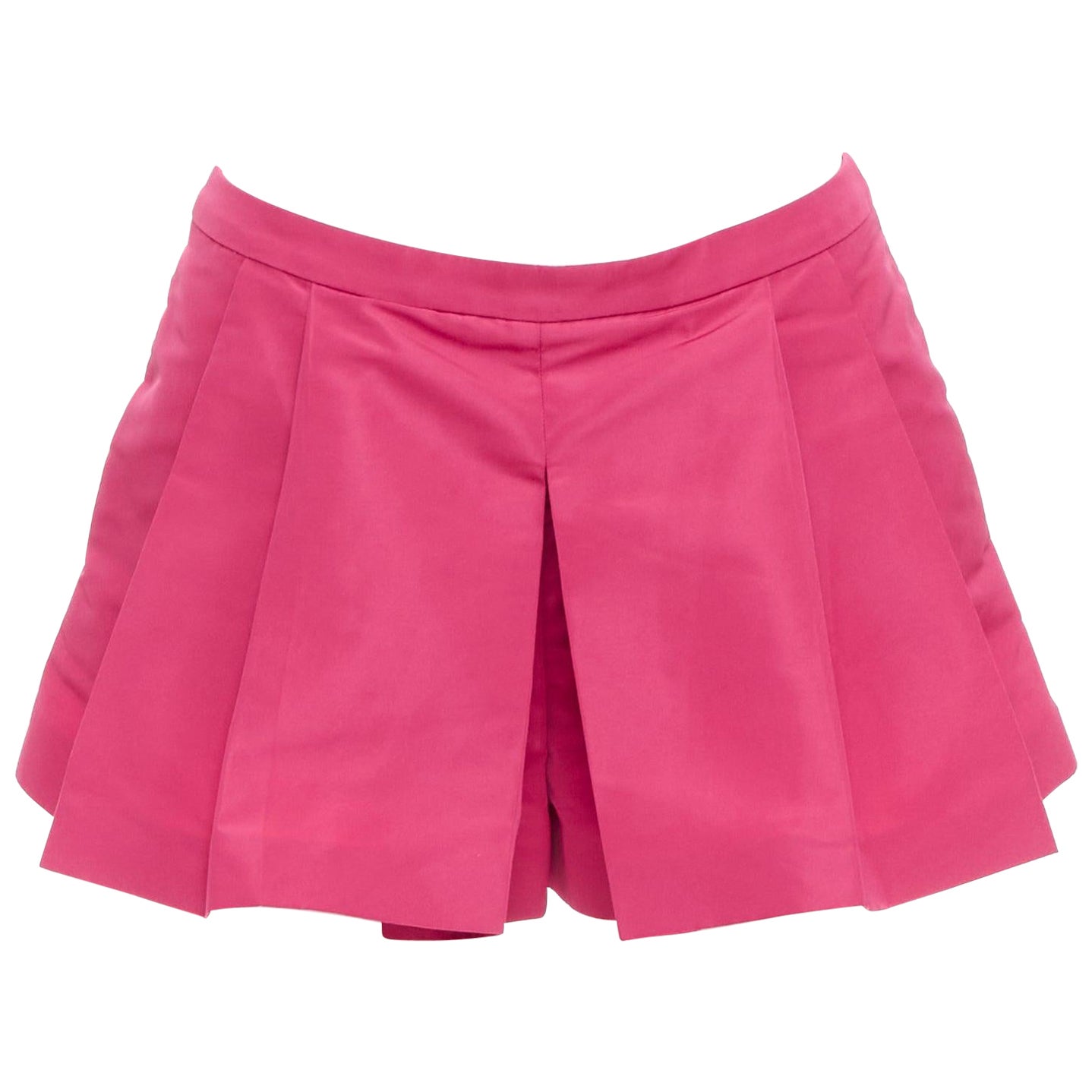 RED VALENTINO rose pink high waisted pleated mini skort skirt IT38 XS For Sale