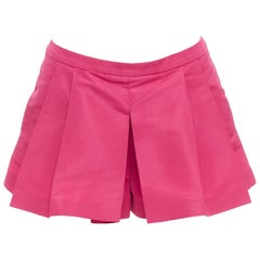 RED VALENTINO rose pink high waisted pleated mini skort skirt IT38 XS