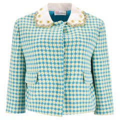 Red Valentino Sequin Embellished Patterned Woven Jacket