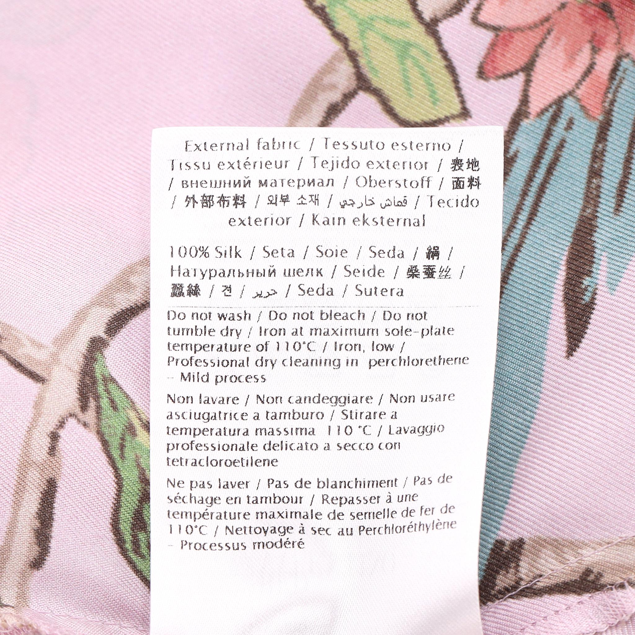 Red Valentino - Robe chemise en soie à fleurs en vente 3