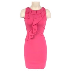 RED VALENTINO Size S Pink Ruffled Sleeveless Dress