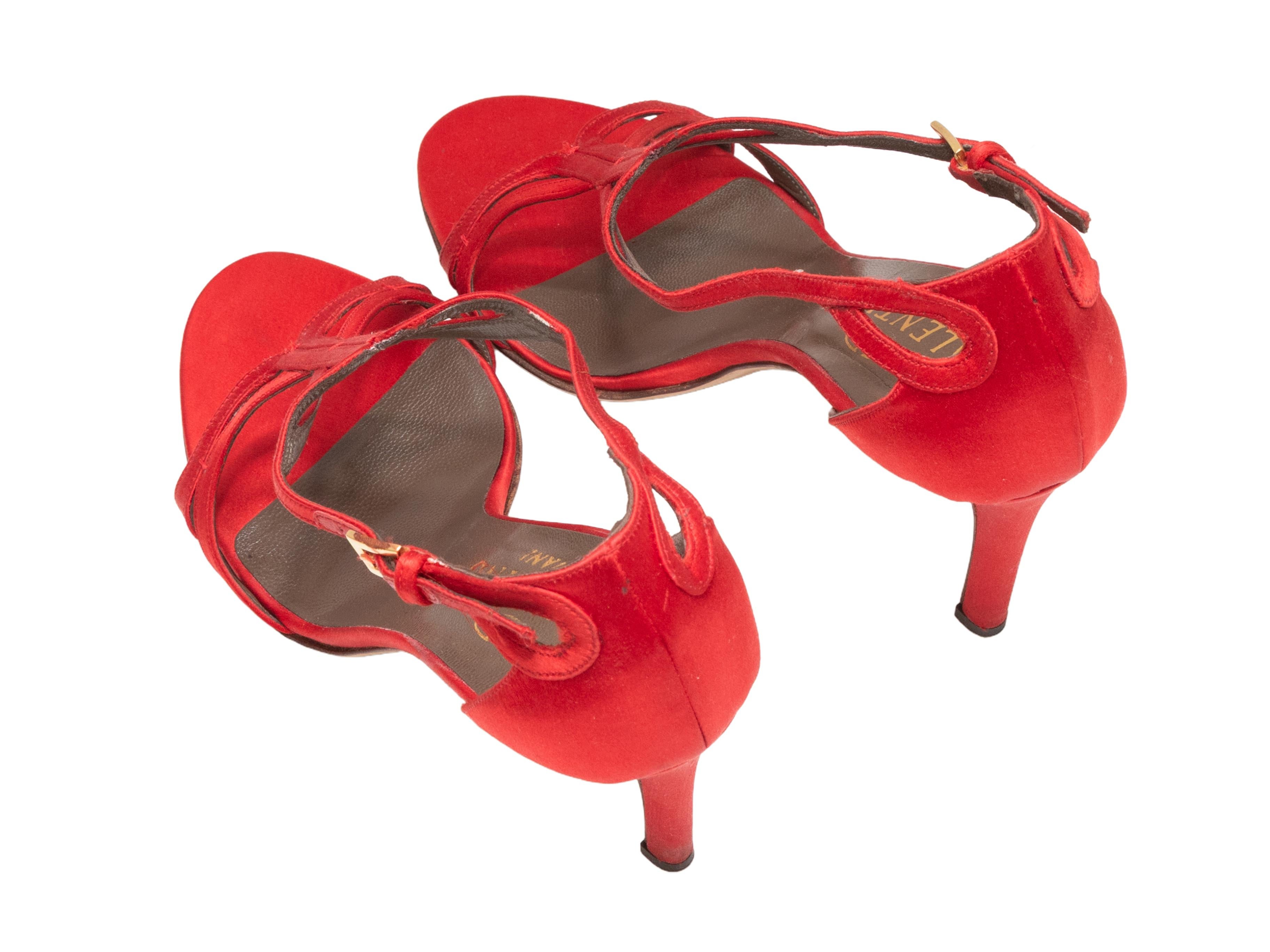 Rouge Sandales à talons rouges Valentino Taille 38.5 en vente