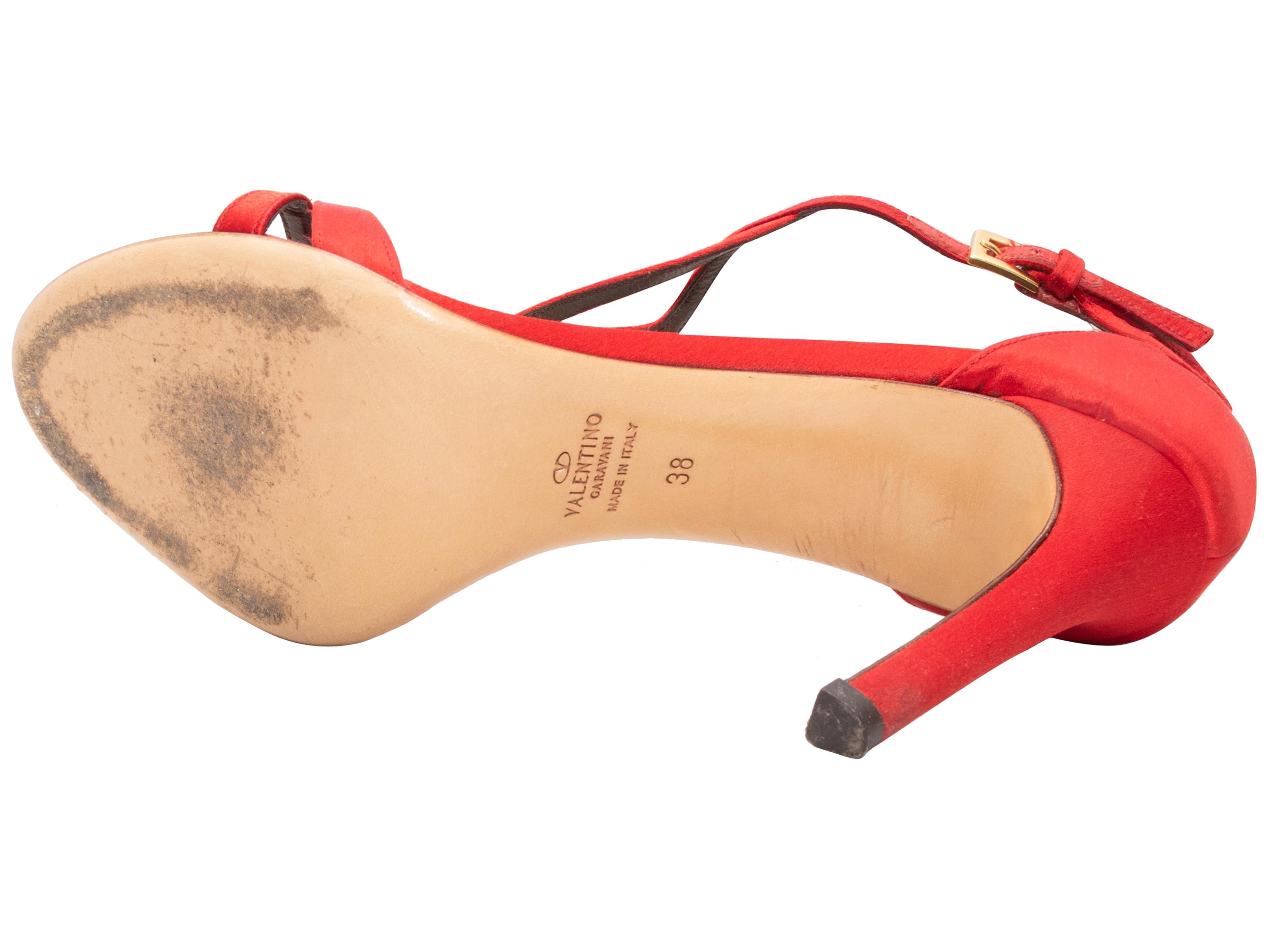 Sandales à talons rouges Valentino Taille 38.5 Pour femmes en vente