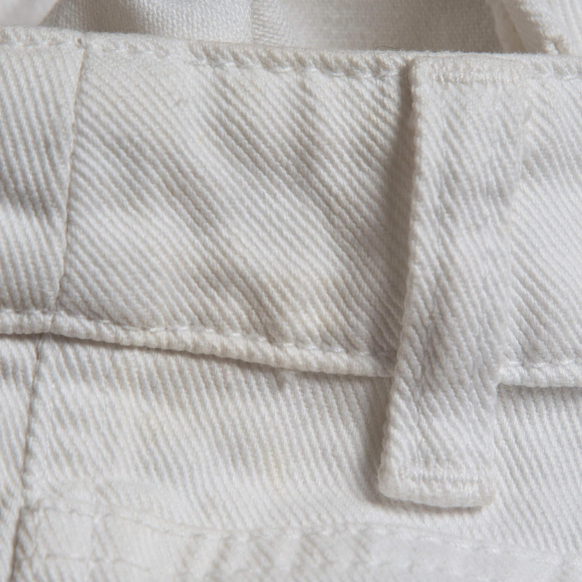 RED Valentino White Denim Straight Leg Jeans M Waist 28