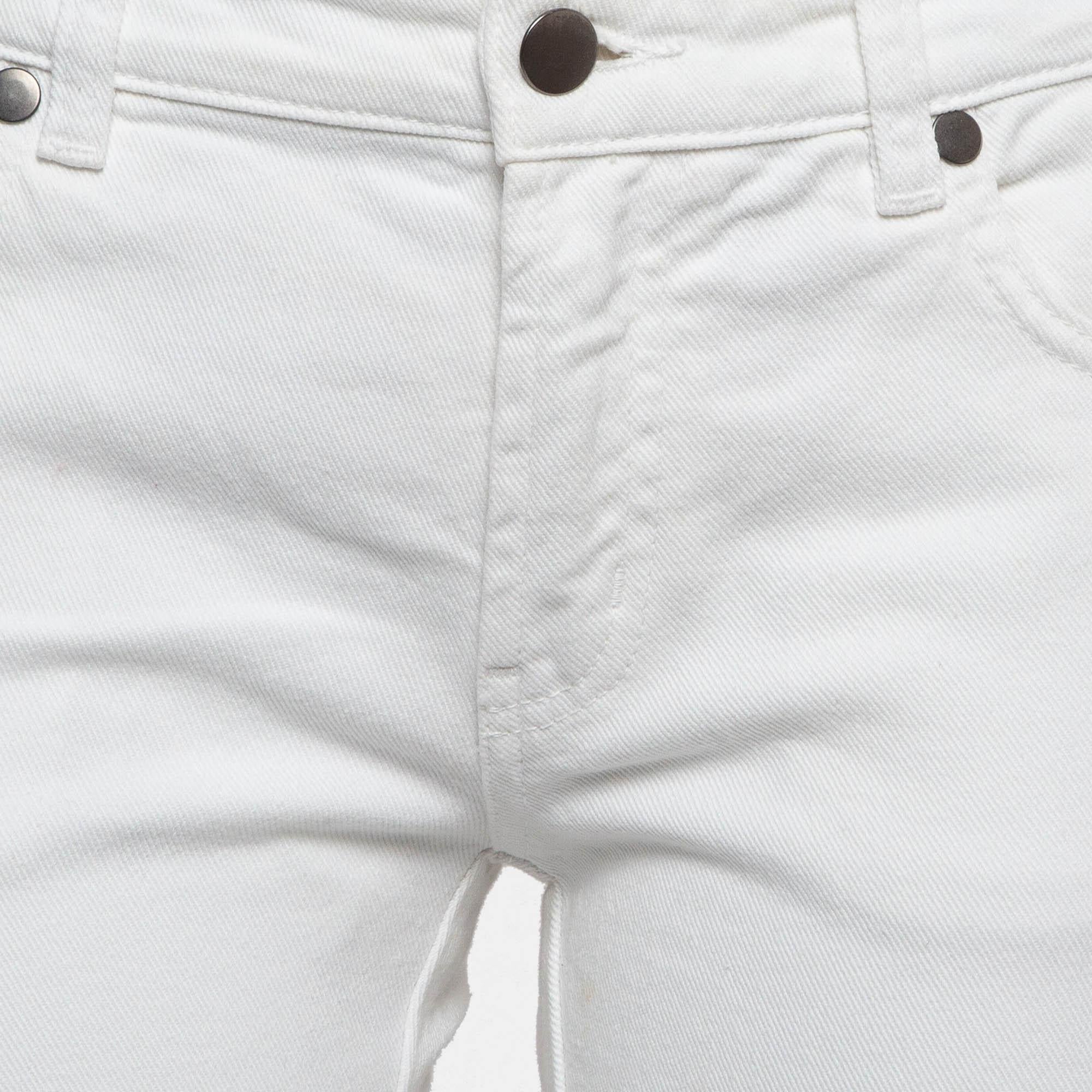 RED Valentino White Denim Straight Leg Jeans M Waist 28