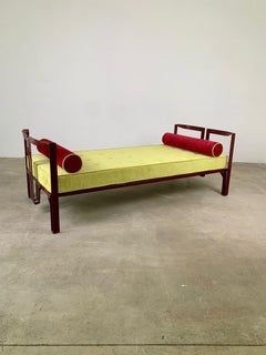 Red Vanessa single bed by Tobia Scarpa for Simon, Italy, 1960s
