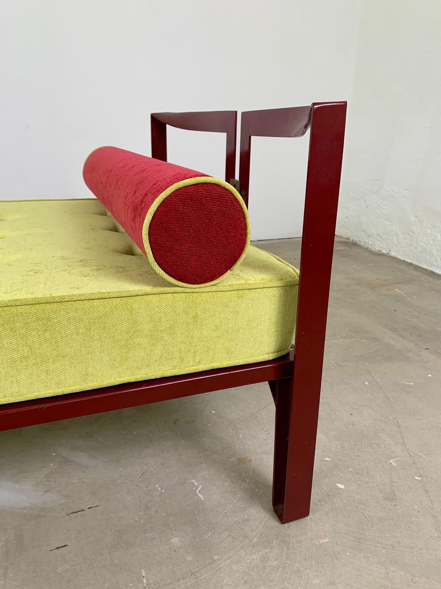 Lit simple Vanessa rouge de Tobia Scarpa pour Simon, Italie, années 1960 en vente 2