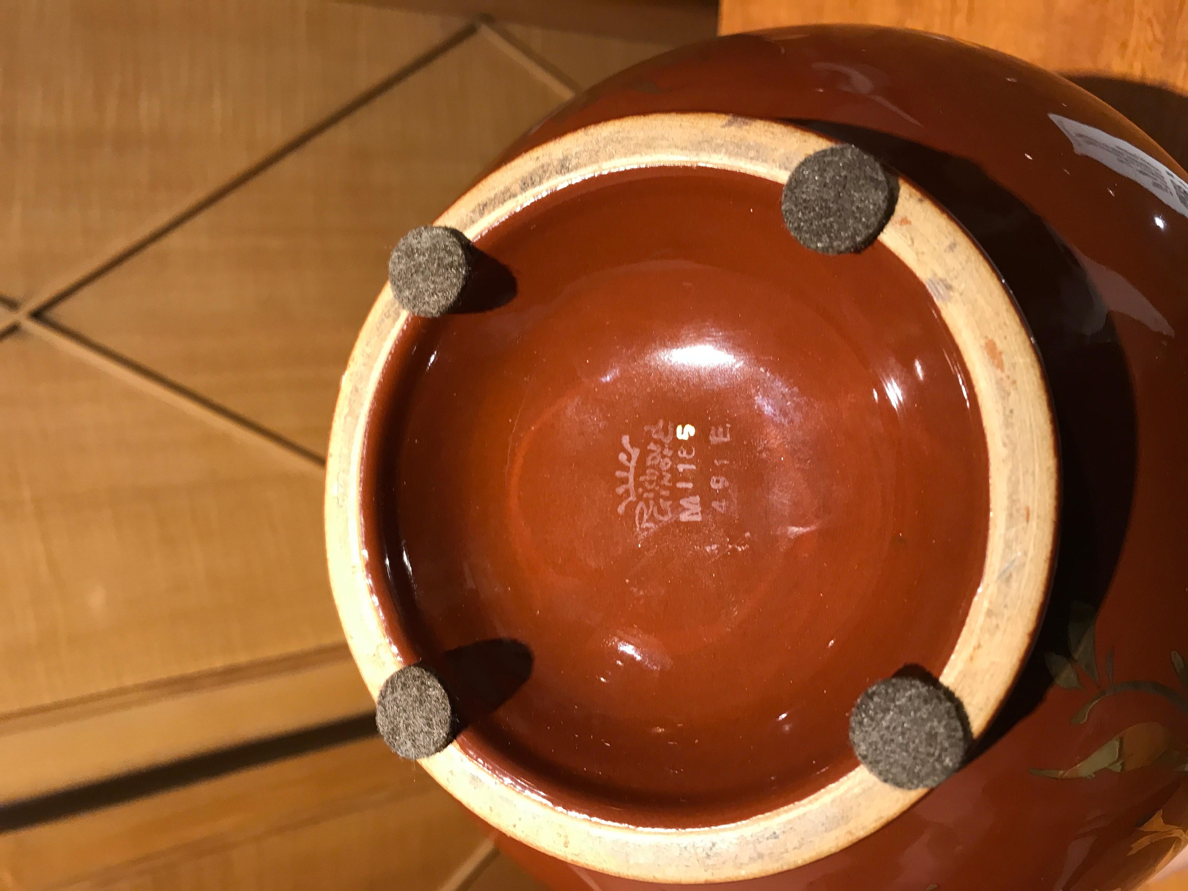 Ceramica Vaso rosso di Giovanni Gariboldi per Richard Ginori in vendita