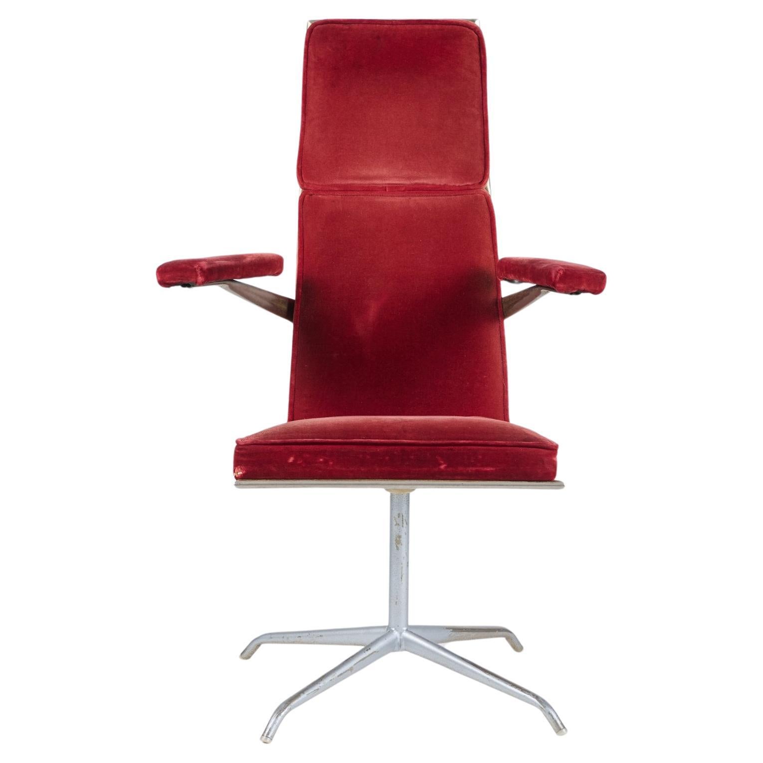 Red Velvet Armchair