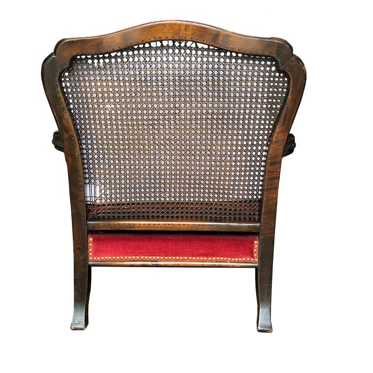 cane back bergere chair