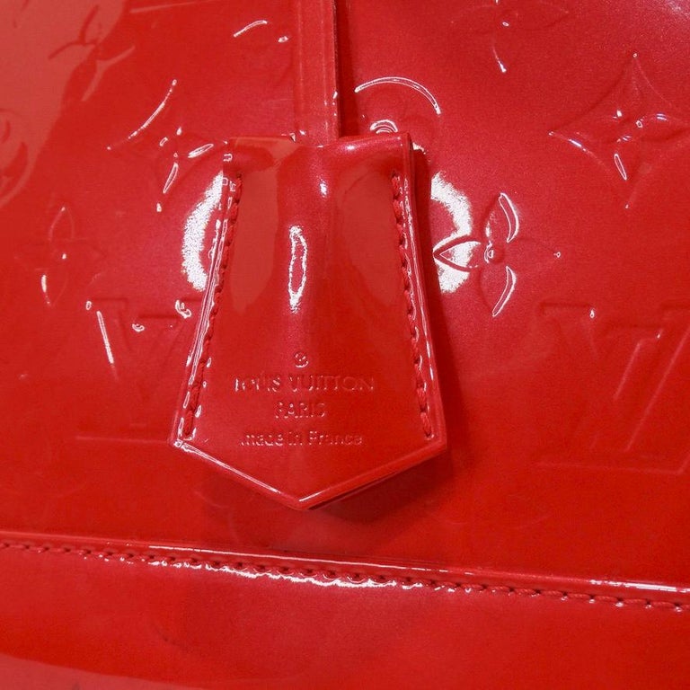 Red Vernis Louis Vuitton Alma Bag circa 2008 For Sale at 1stDibs