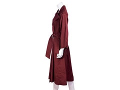 Red Vintage Chloe Gabardine Trench Coat