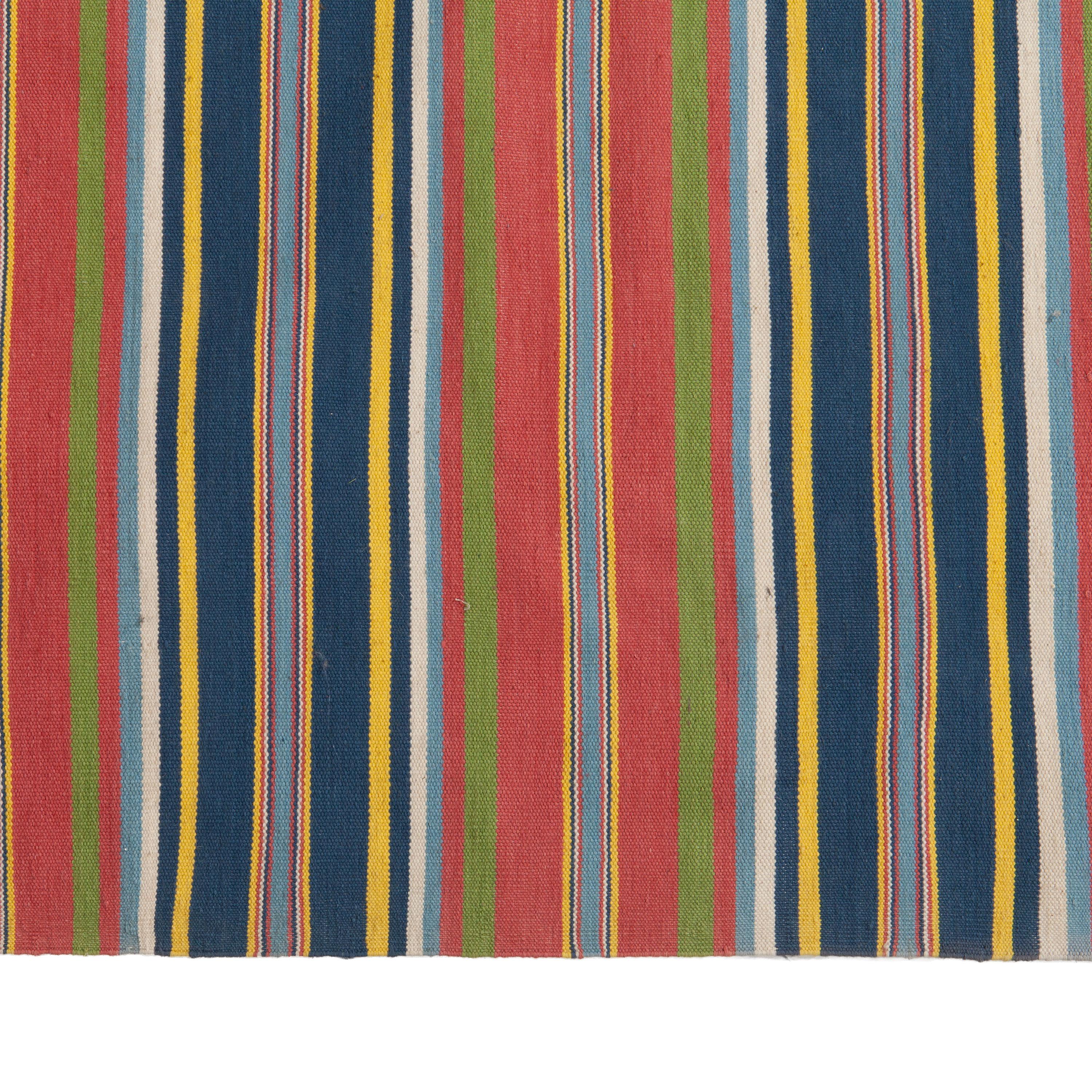Abc Teppich roter Vintage Baumwoll-Läufer - 4'4
