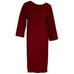Red Vintage Givenchy Cashmere Maxi Dress