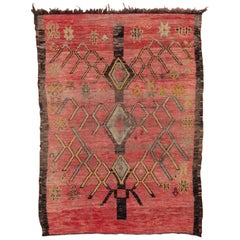 Red Vintage Moroccan Rug