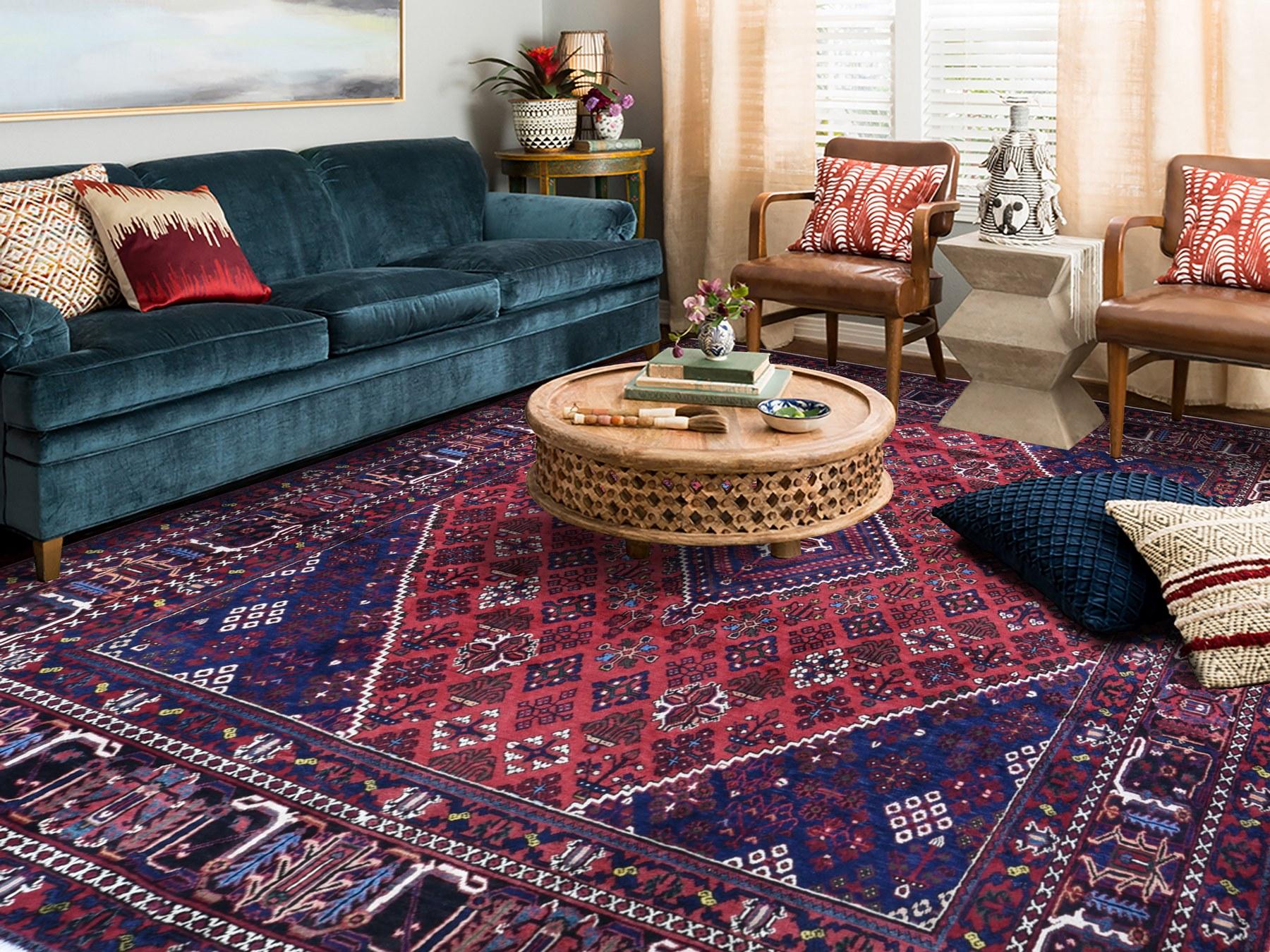 This fabulous hand knotted carpet has been created and designed for extra strength and durability. This rug has been handcrafted for weeks in the traditional method that is used to make rugs. This is truly a one-of-kind piece. 

Exact rug size in