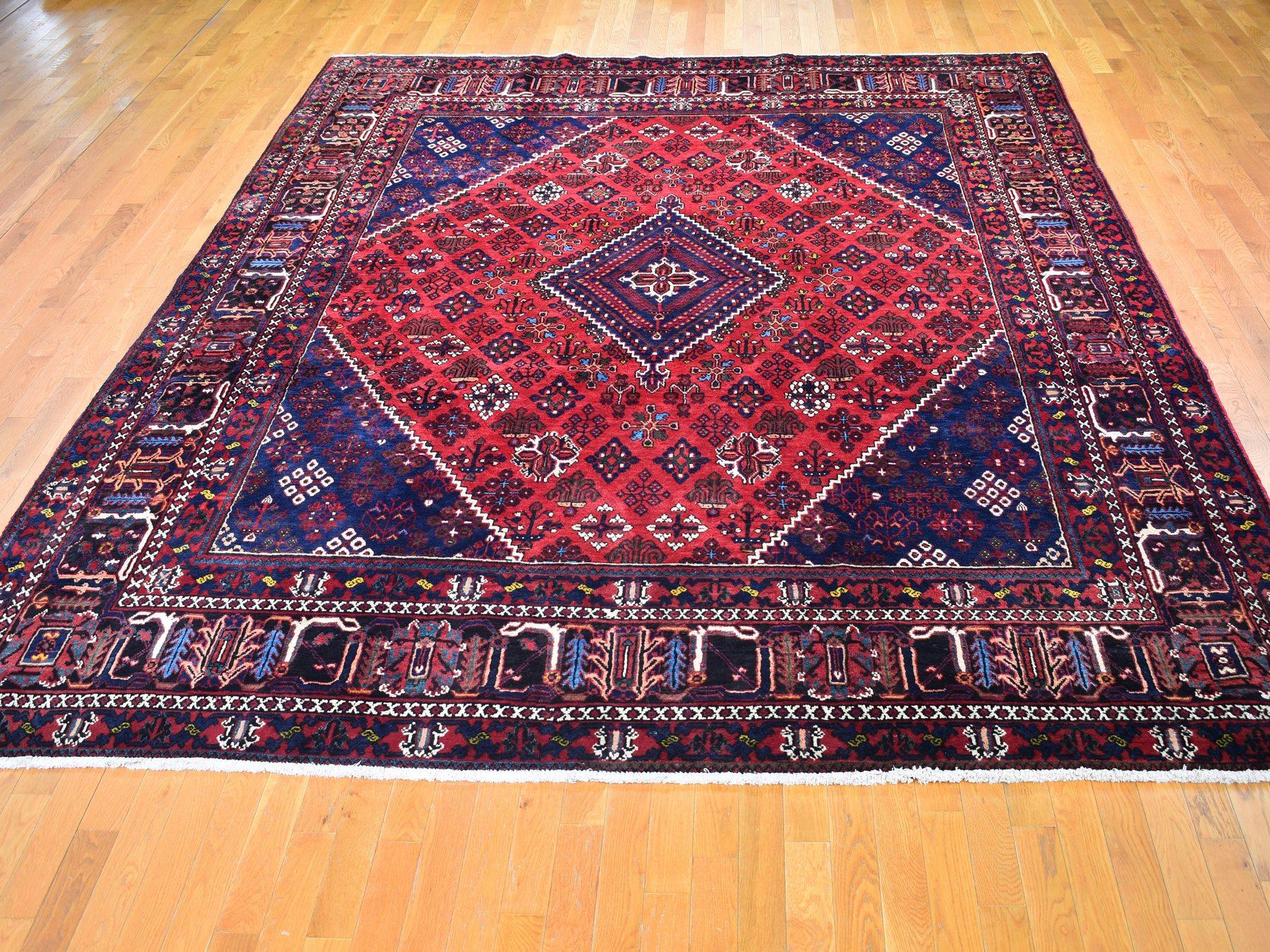 Medieval Red Vintage Persian Joshagan Full Pile Exc Cond Clean Hand Knotted Oriental Rug