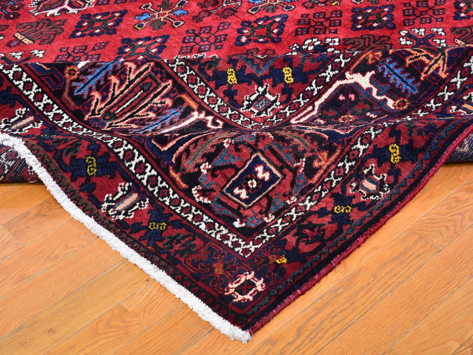 Wool Red Vintage Persian Joshagan Full Pile Exc Cond Clean Hand Knotted Oriental Rug