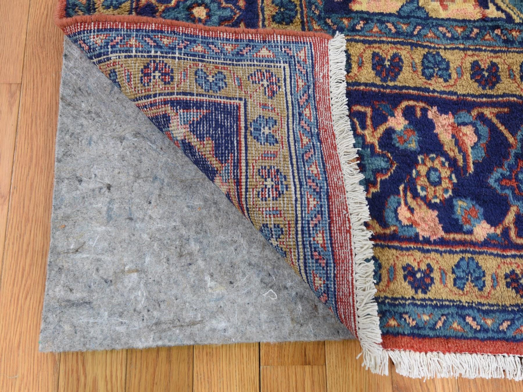 Red Vintage Persian Viss Full Pile Clean and Soft Pure Wool Hand Knotted Rug In Good Condition In Carlstadt, NJ