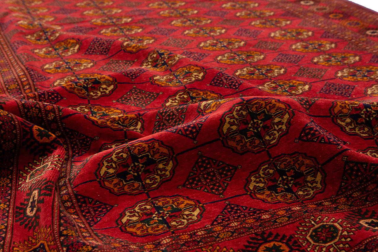 Bukhara Rug Red Vintage Color For Sale 2