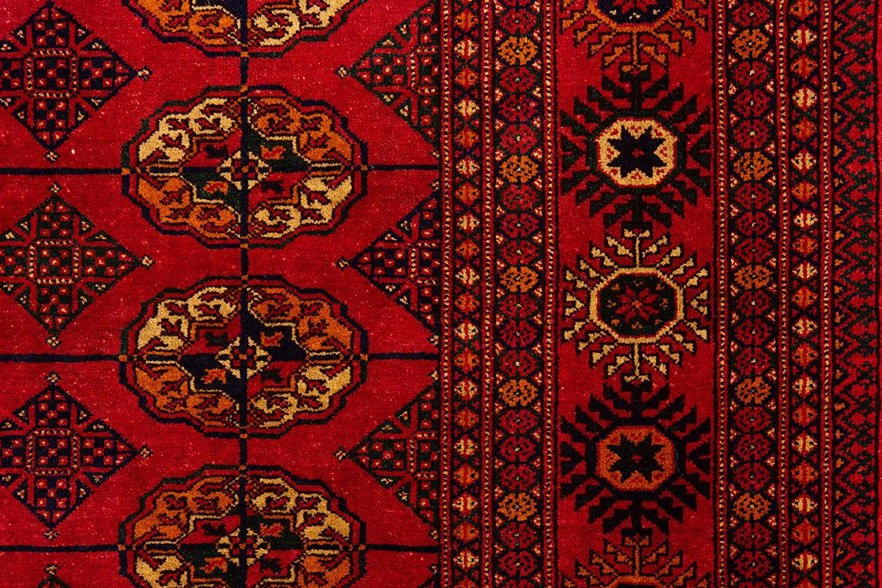 Other Bukhara Rug Red Vintage Color For Sale