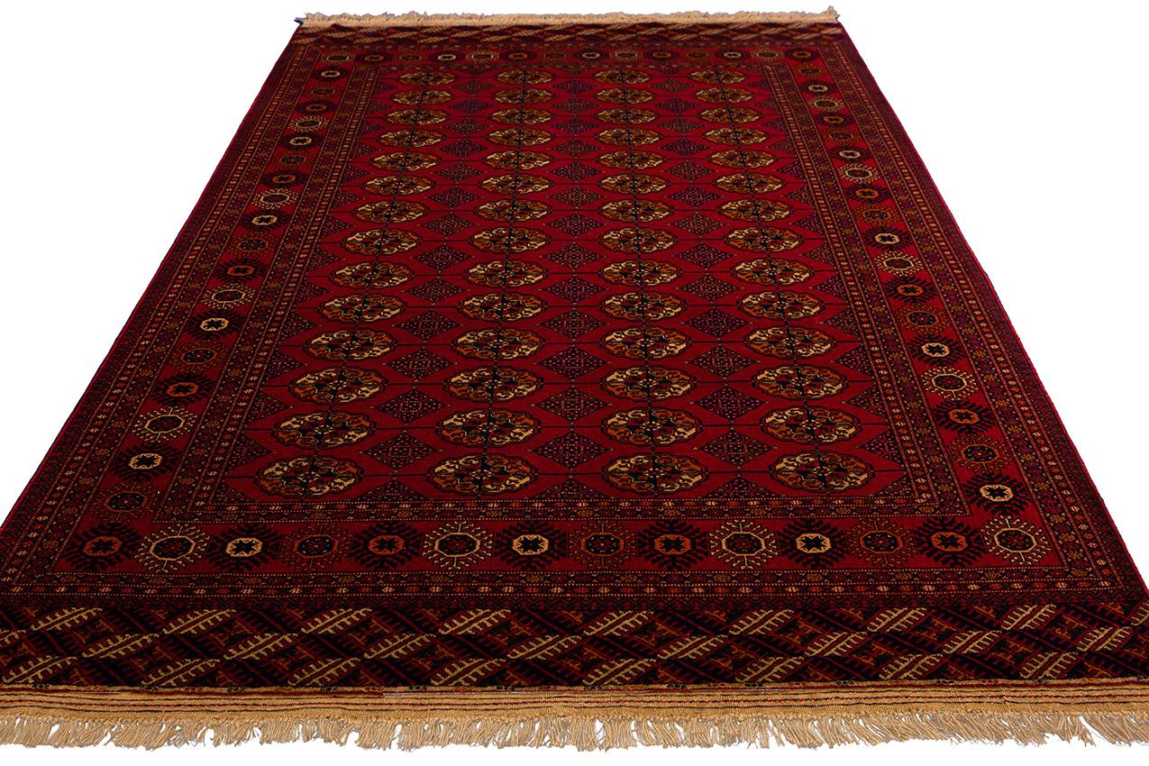 Bukhara Rug Red Vintage Color In Good Condition For Sale In Ferrara, IT