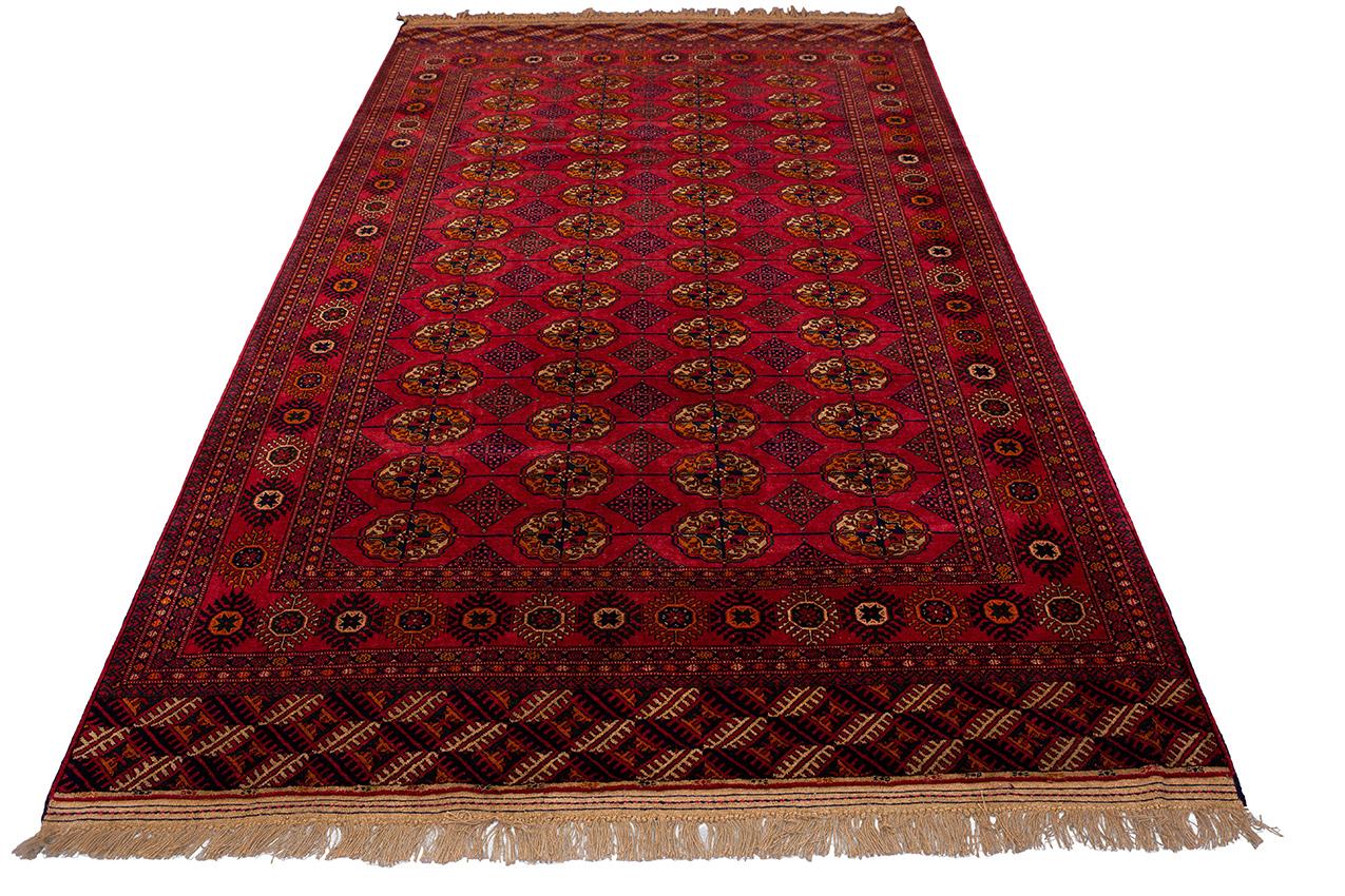 Contemporary Bukhara Rug Red Vintage Color For Sale