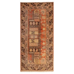 abc carpet Tapis de laine Kohtan traditionnel vintage rouge - 4'6" x 9'4"