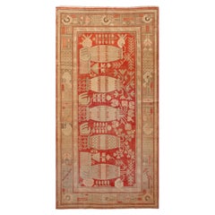 alfombra abc Alfombra de Lana Kohtan Tradicional Vintage Roja - 5'4" x 10'8