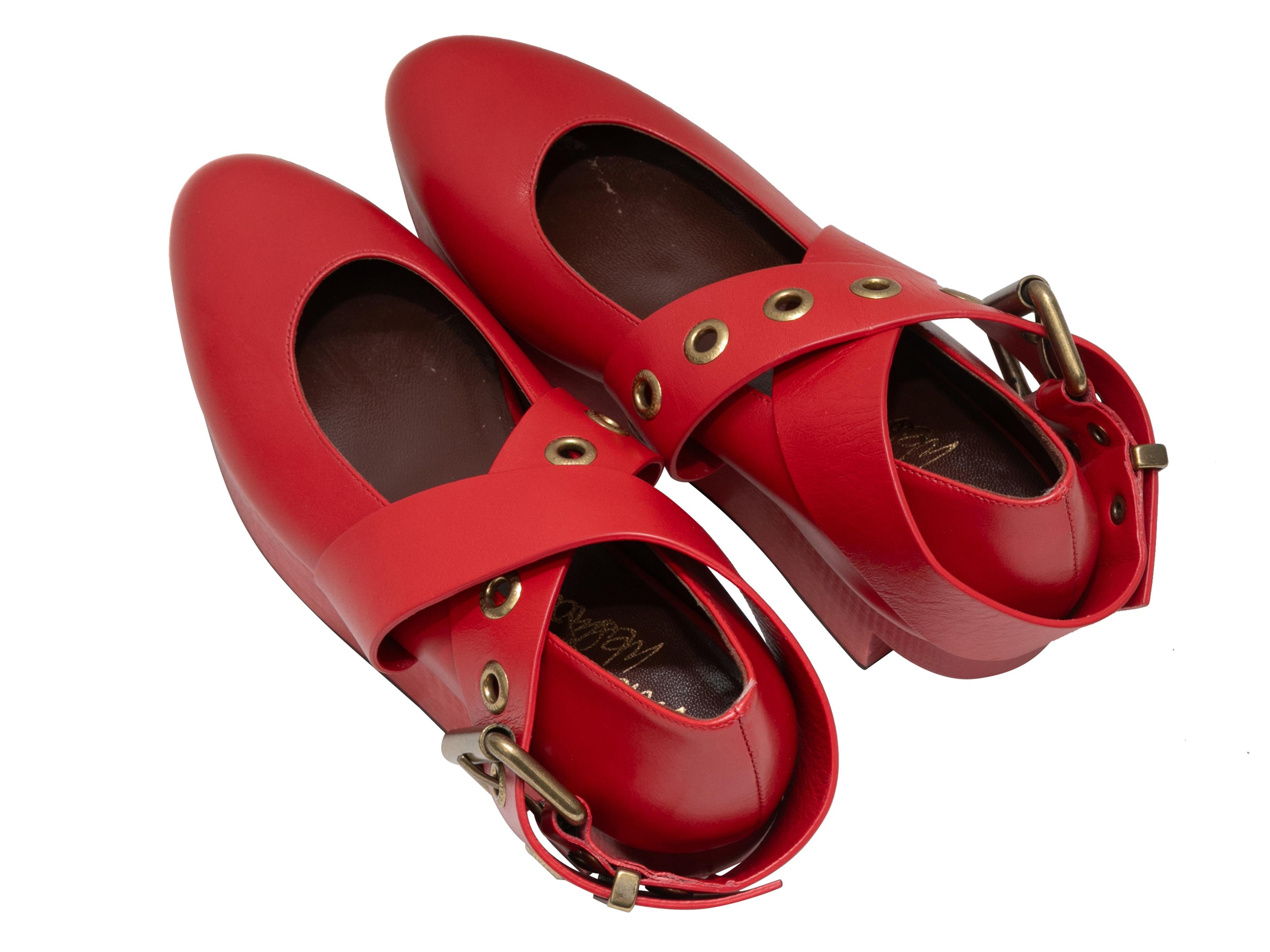 Plataformas de ballet rojas Vivienne Westwood Rocking Horse talla 36 Rojo