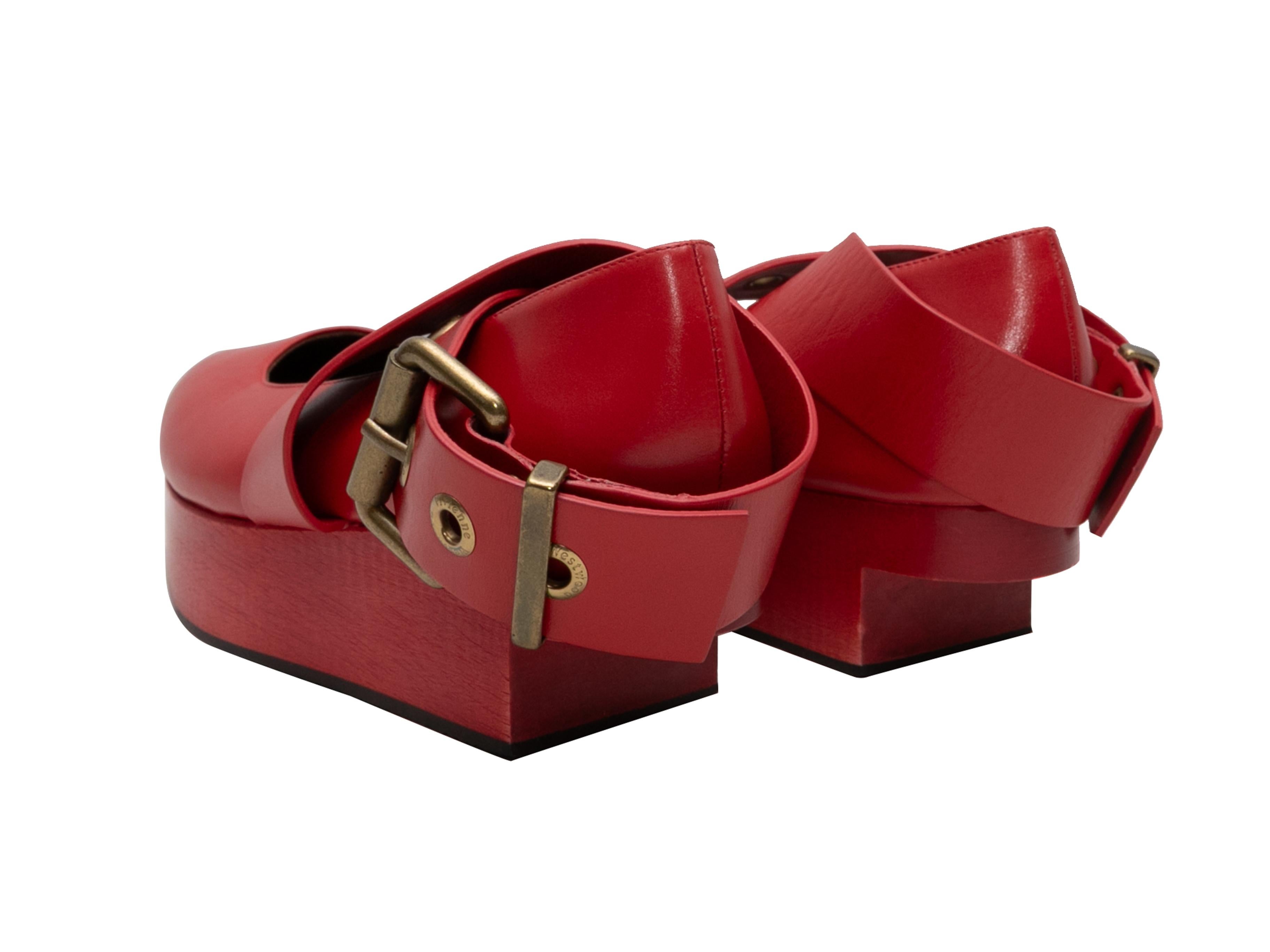 Plataformas de ballet rojas Vivienne Westwood Rocking Horse talla 36 en Bueno Estado en New York, NY