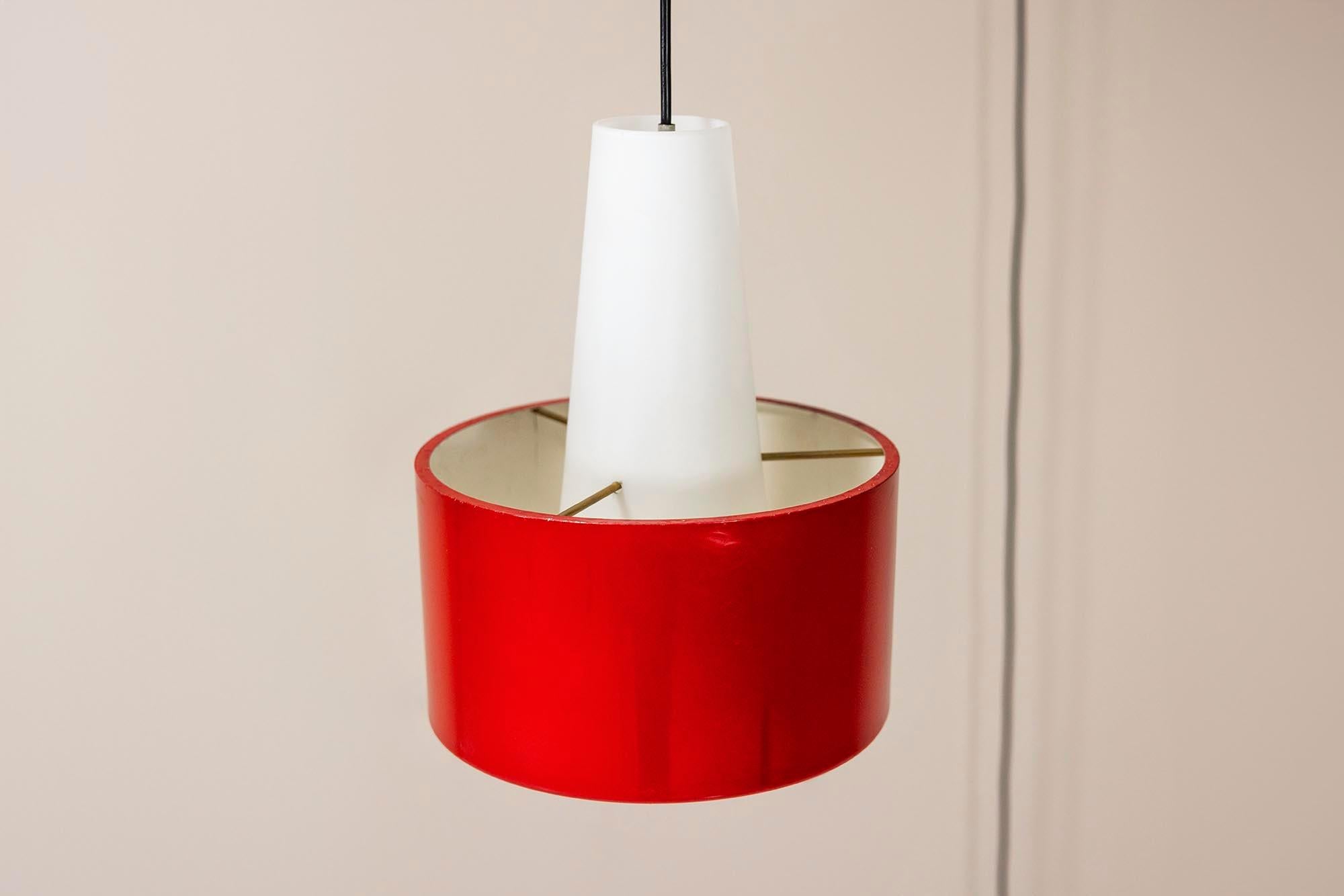 Applique rouge modèle 2601 par Gaetano Sciolari pour Stilnovo, Italie, années 1950 en vente 6