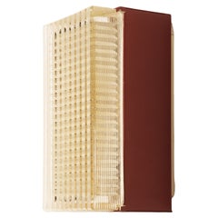 Red Wall Lamp Sconce or Flush Mount Light by Napako
