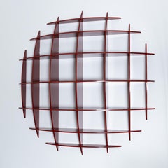 Red Wall-mounted bookcase Tyco Manfredo Massironi for Nikol International