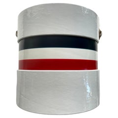 Red White and Blue Banded American Ice Bucket