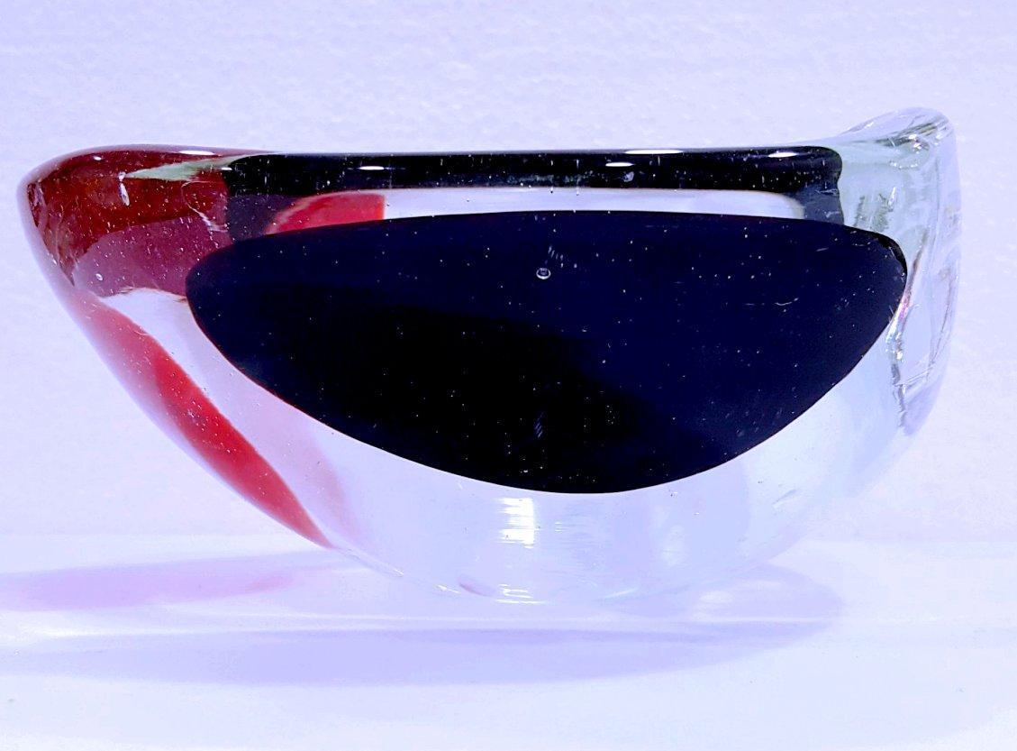 Italian Murano Glass a Pentoni Bowl, Fratelli Toso For Sale