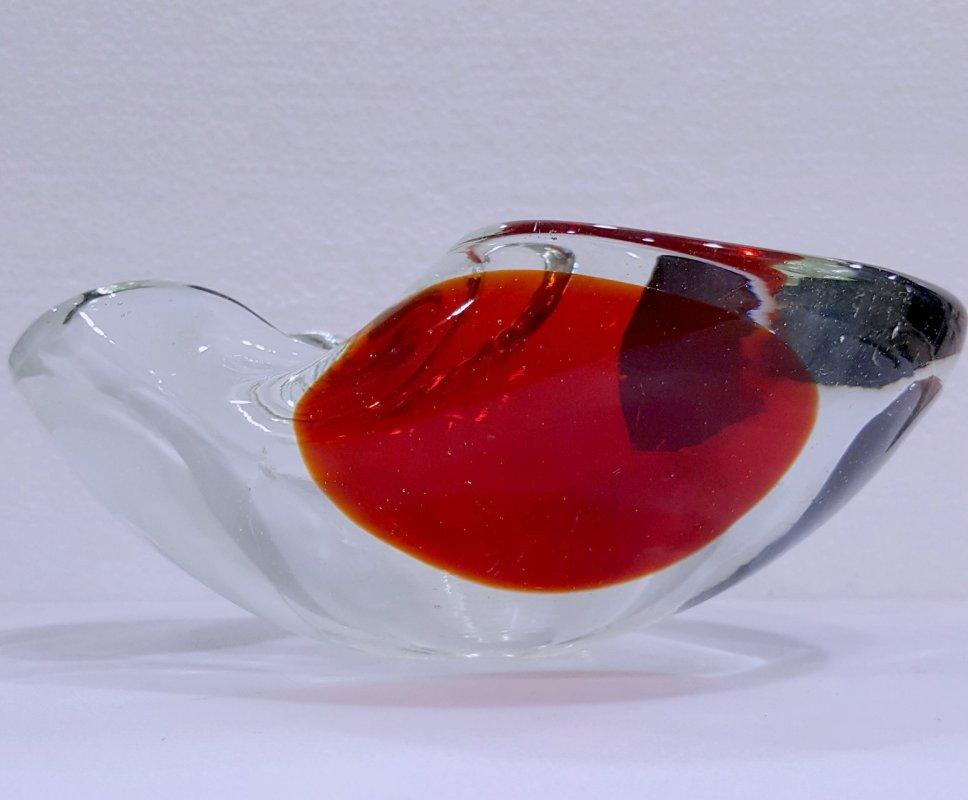 20th Century Murano Glass a Pentoni Bowl, Fratelli Toso For Sale