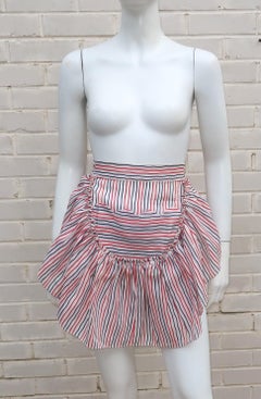 Red, White & Blue Striped Apron, 1950's