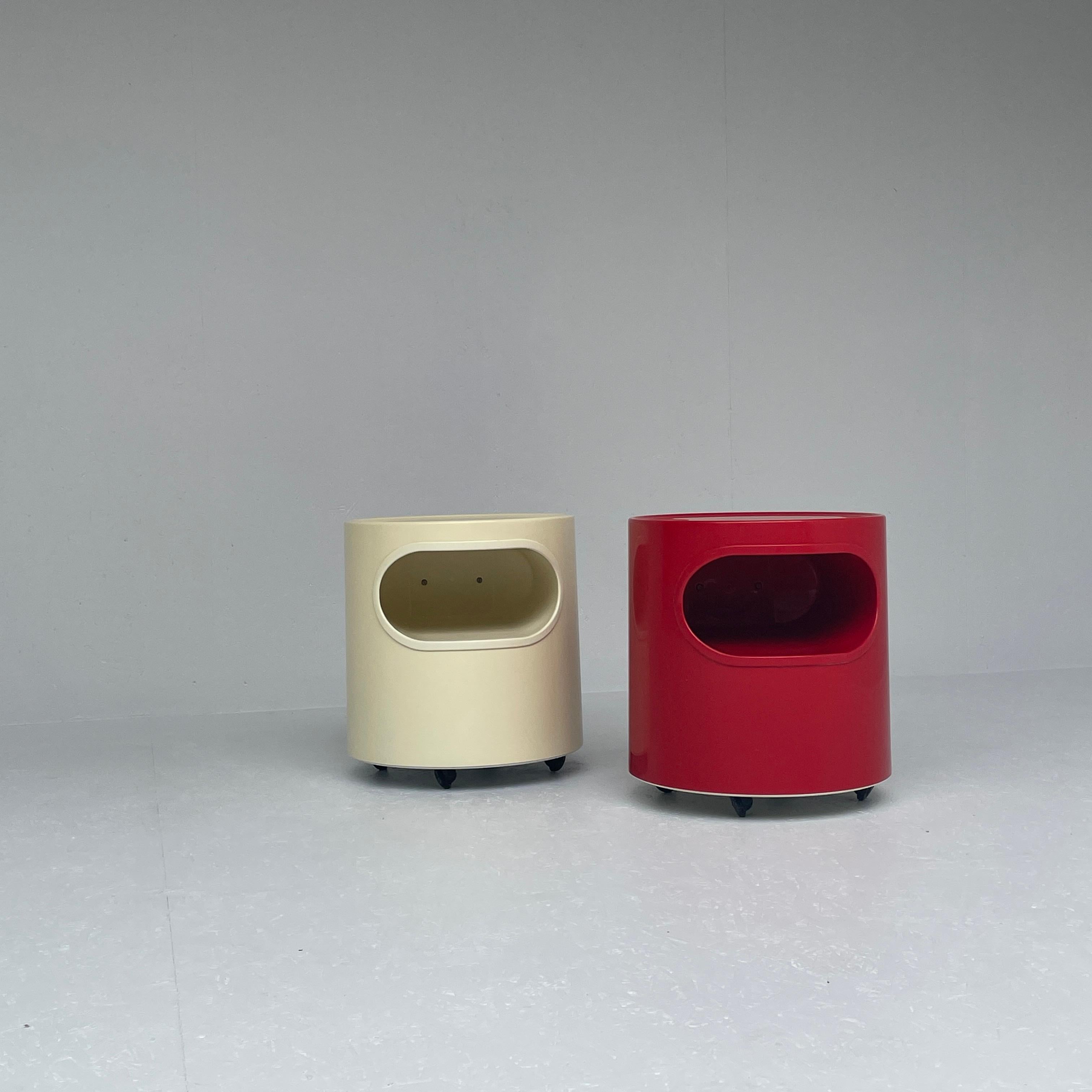 Red & White Giano-giano-vano by Emma Gismondi for Artemide, 1960s In Good Condition In Antwerpen, BE