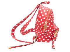 Red & White Moschino Polka Dot Backpack
