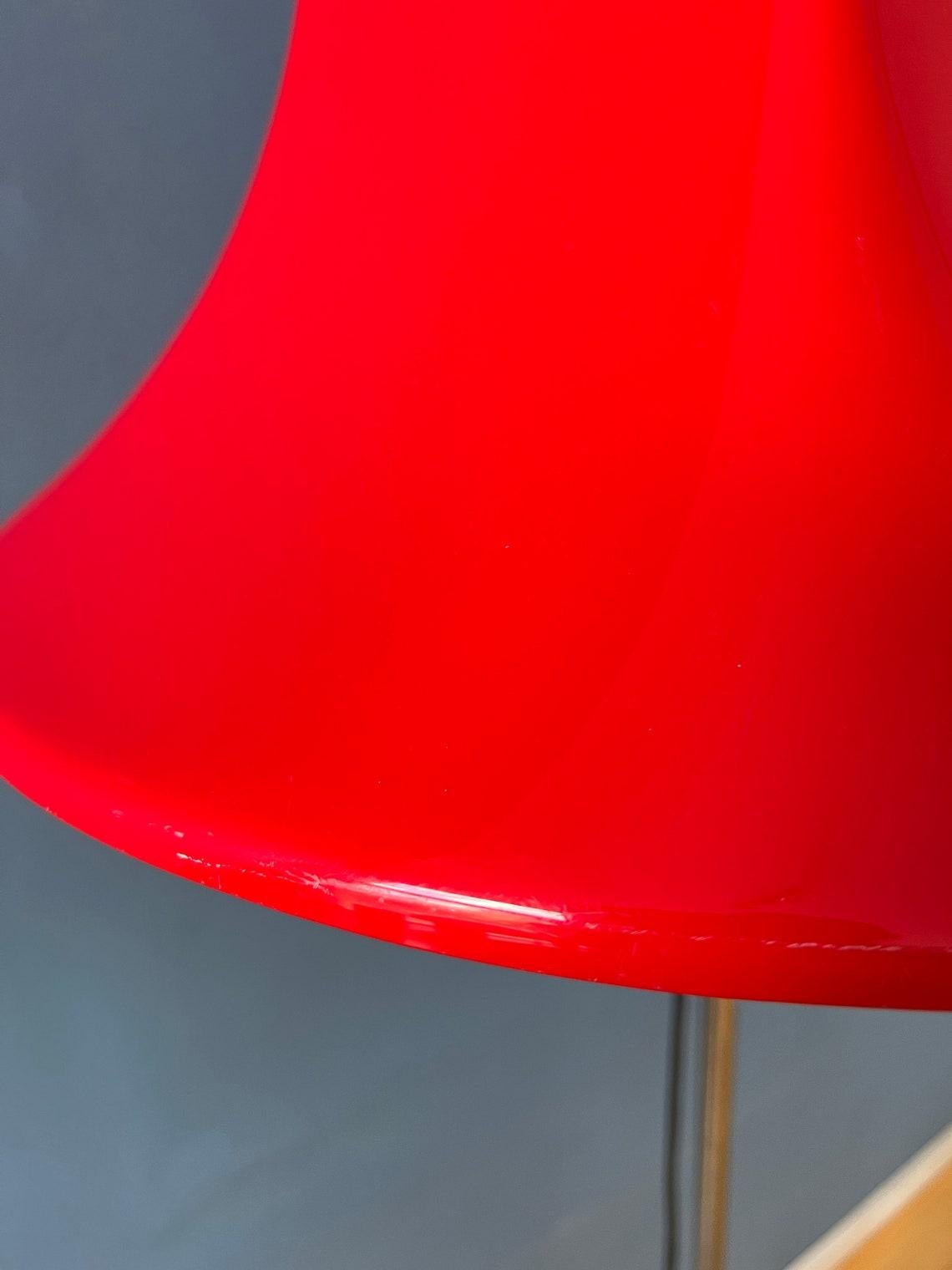 Red Willem Hagoort Space Age Floor Lamp - Mid Century Acrylic Glass Lamp, 1970s For Sale 5