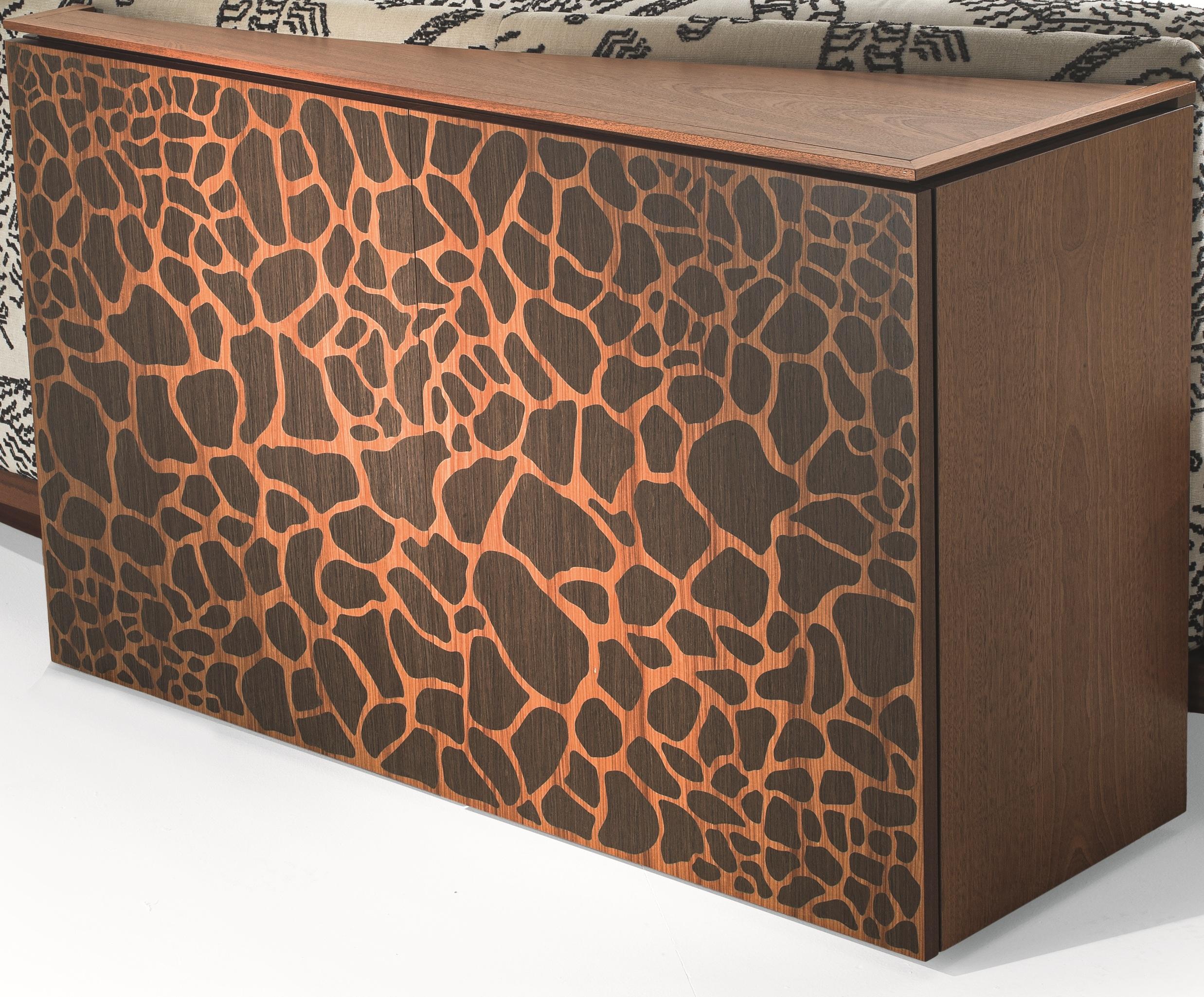 Red Wine WILD BACK Curve Sofa with back Cabinet by Lorenza Bozzoli For Sale 4