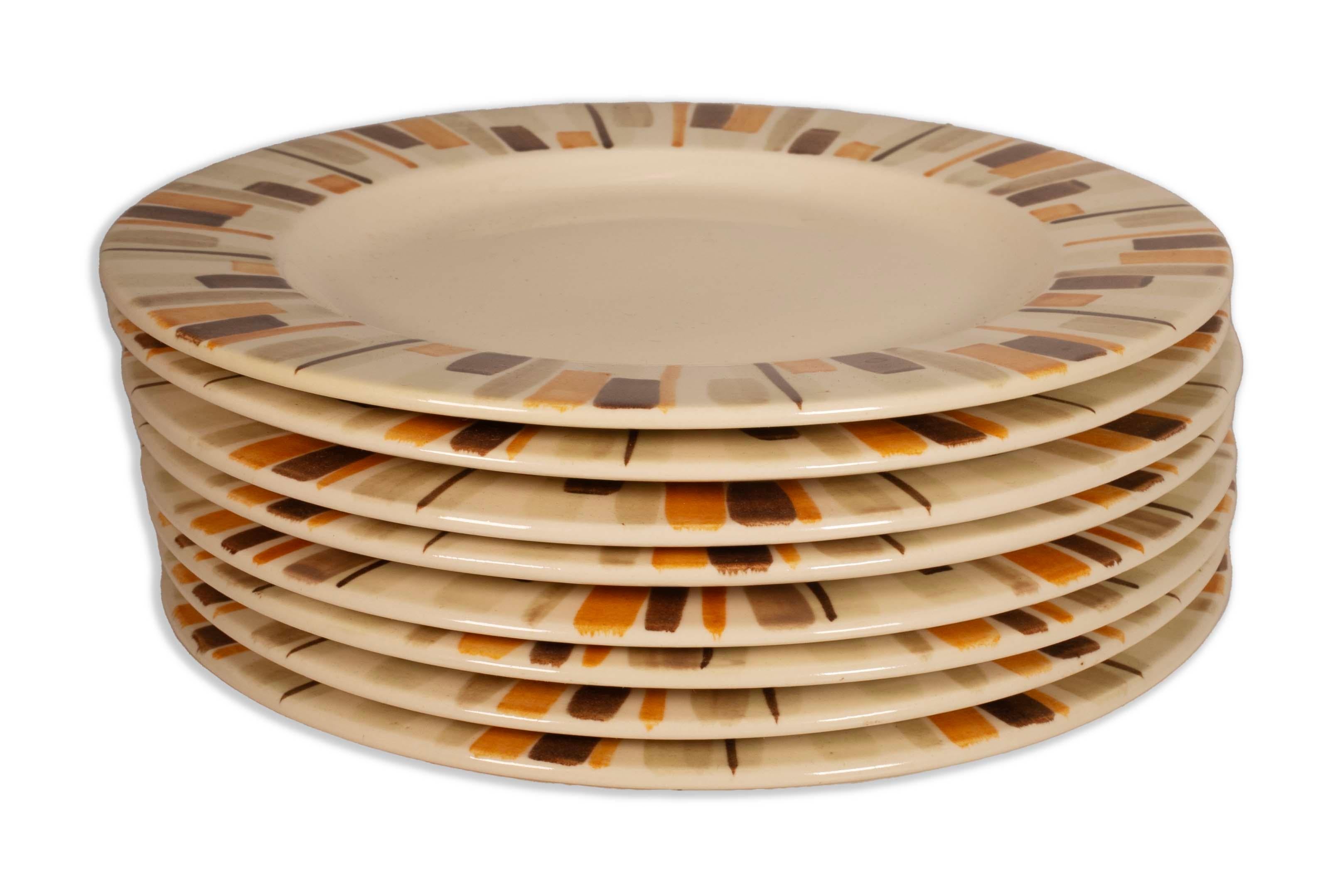 Red Wing Desert Sun China Set of 37 Pieces Mid Century Modern w/ Original Box 14